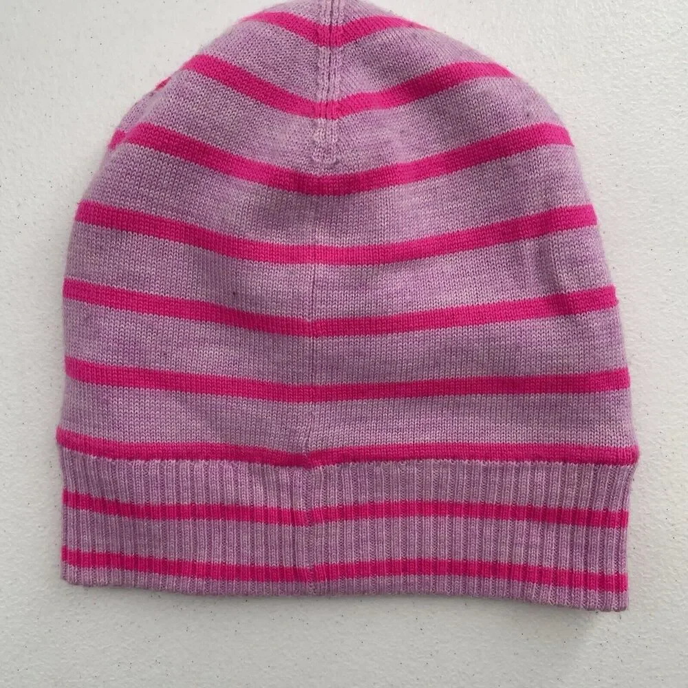 J CREW CREWCUTS Size S/M Classic Max‎ The Monster Beanie Hat Wool Pink Eyes